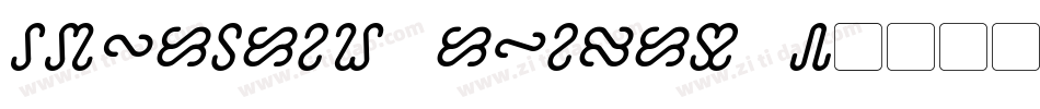 Ophidian Italic 3字体转换
